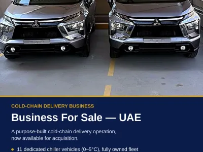 COLD-CHAIN DELIVERY SERVICE BUSINESS FOR SALE- 11 chiller vehicles 2025 model year